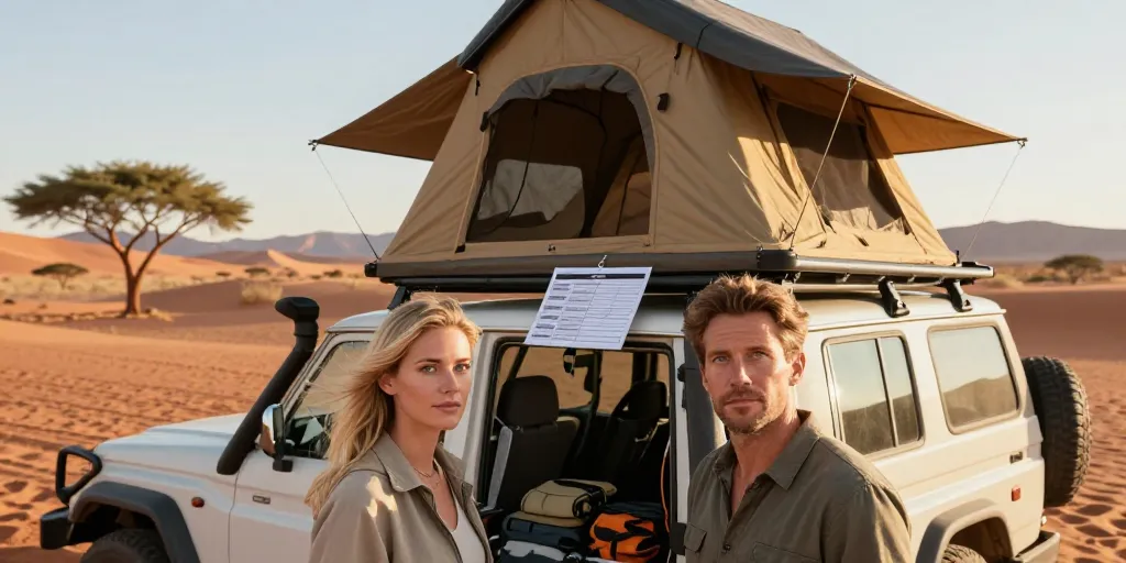 Location 4×4 avec tente de toit Namibie : les 7 modèles à privilégier