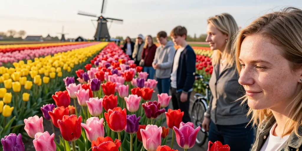 ou voir les champs de tulipes en hollande