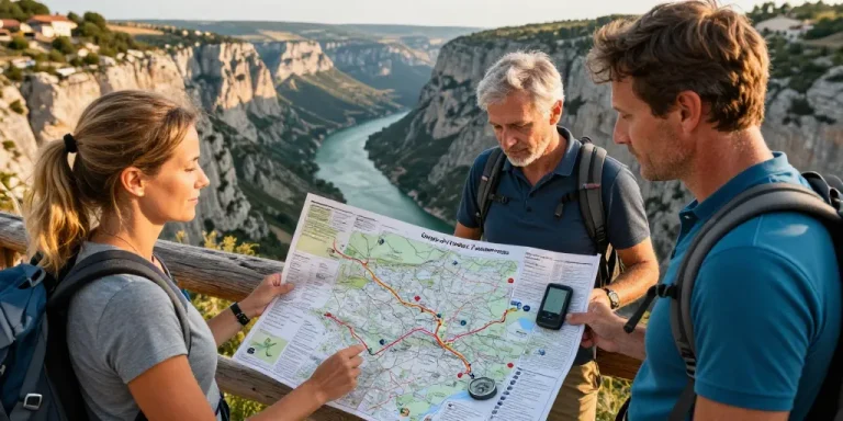 plan les gorges du verdon